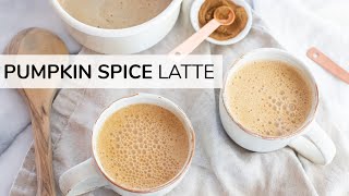 PUMPKIN SPICE LATTE RECIPE  DIY healthy Starbucks drink [upl. by Peyter]