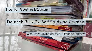 Self study German to pass B2 exam for University tips from B1 to B2 Deutschlernen journey [upl. by Morie]