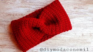 🌈Diadema Tejida a Crochet o Ganchillo PASO A PASO crochet headband  VINCHA  TURBANTE  TIARA❣ [upl. by Alla]