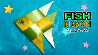 DIY Fish  How to Make Ribbon Fish  Easy Fish Ribbon Tutorial [upl. by Evette981]