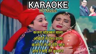 KARAOKE  Kajra Mohabbat Wala Akhiyon Me Aisa Dala  Kismat  Hindi Old Karaoke Song With Lyrics [upl. by Alfreda]