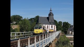 Draisinenfahrt auf der Muldentalbahn Rochlitz  Penig [upl. by Otsuaf]