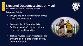 Expected Outcomes Lineout Maul [upl. by Chrissa]