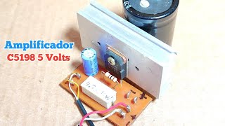 Amplificador Con El Transistor C5198 5v [upl. by Eirojam97]