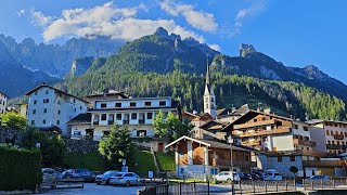 Walking Around Alleghe village and comune in the province of Bellun [upl. by Aldarcy497]