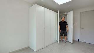 IKEA Assemble  Pax corner closet 이케아 팍스 코너 옷장 조립 FORSAND 포르산드 ÅHEIM 오헤임 도어 [upl. by Juanita]