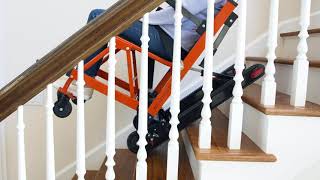 Mobile Stairlift Helix for Curved or Rounded Stairs [upl. by Goodkin271]