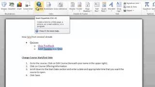 Adding Internal Document Links in Microsoft Word [upl. by Otrebile]