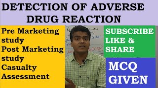 Detection of Adverse Drug Reaction  Methods to Determine ADR  Causality assessment  GPAT MCQ [upl. by Melicent]