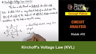 Class 12 Physics  Circuit Analysis  3 Kirchoffs Voltage Law  For JEE amp NEET [upl. by Coniah]