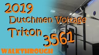 2019 Dutchmen Voltage Triton 3561 Walkthrough  54 Nights RV [upl. by Armillia]