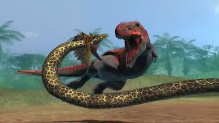 Titanoboa vs TRex RESOUNDED [upl. by Baumbaugh]