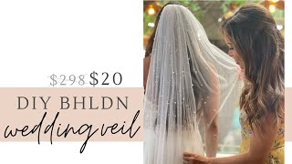 i DIYed a BHLDN wedding veil for 20 wedding DIY [upl. by Woodberry416]