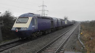 37611 Hauling HST Power Cars off For Scrap  Caldicot  100122 [upl. by Atinej]