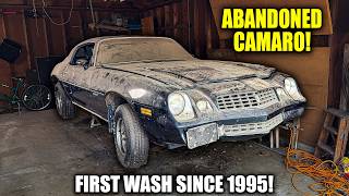 First Wash Since 1995 ABANDONED Camaro  Car Detailing Restoration [upl. by Margi]