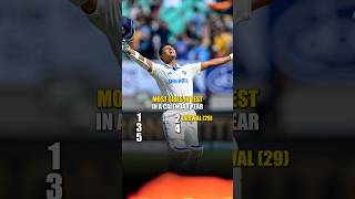 Most sixes in test in a calendar year yashasvijaiswal sehwag benstokes ytshorts [upl. by Jung]