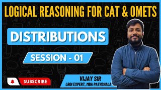 Logical Reasoning  Distributions Easy Session 01  MBA Pathshala  Vijay Sir  CAT LRDI [upl. by Nehpets]