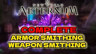 CHEAPEST and Fastest way to Level Armoring and Weapon Smithing in New World  New World 2023 [upl. by Harbed]