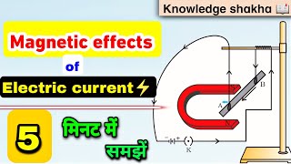 Magnetic effect of electric current class 10  5 मिनट में समझें  Magnetic field lines [upl. by Zubkoff]