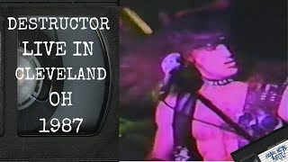 DESTRUCTOR Live in Cleveland OH November 8 1987 FULL CONCERT [upl. by Raab]