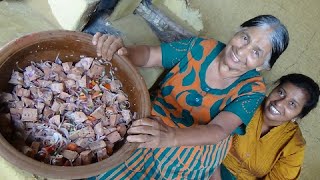 Healthy Jackfruit Recipe  Jackfruit Salad prepared in my Village by Mom and Daughter ❤ Village Life [upl. by Dippold]