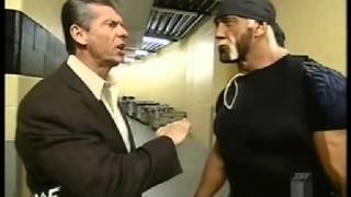 Hulk Hogan returns to WWF 2002  Segment with Vince Mcmahon [upl. by Aseret584]