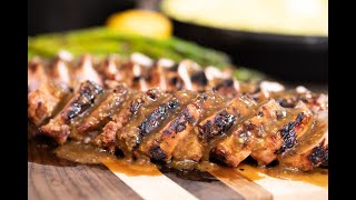 How to Grill Pork Tenderloin with a Beer and Mustard Glaze [upl. by Champagne]