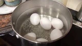 Perfect Easy To Peel Hard Boiled Eggs  Egg Shells Practically Fall Off [upl. by Torey650]