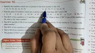 Ex 3GQ12  CBSE class 6 maths  Oxford book  chapter 3 HCF AND LCM  properties of HCF AND LCM [upl. by Rohpotsirhc]