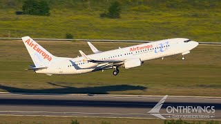 Air Europa 737 with OLD LIVERY take off [upl. by Rengia]