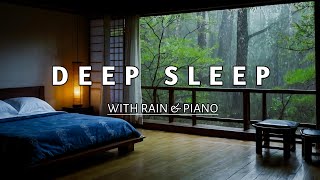 Relaxing Piano Music on Warm Bedroom amp Soft Rain Sounds For Sleep amp Relaxation 10 [upl. by Nylrehc]