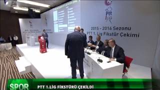 PTT 1LİGDE 20152016 SEZONUNUN FİKSTÜRÜ ÇEKİLDİ  KANAL 42 SPOR SERVİSİ [upl. by Roane]