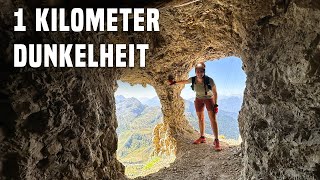 Dolomiten berühmter LagazuoiStollensteig 😱 atemberaubende Ausblicke mit langen Tunneln [upl. by Audry]