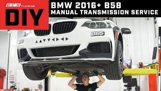 BMW Manual Transmission Service  M240i B58  DIY [upl. by Lumbard]