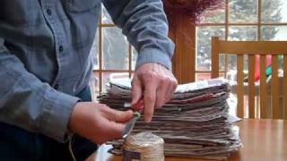 How to bundle a stack of newspapers [upl. by Gautier900]