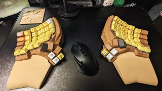 Dactyl manuform Typing practice on monkeytype and typeracer [upl. by Animaj]