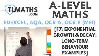 ALevel Maths F702 Exponential Growth amp Decay LongTerm Behaviour Examples [upl. by Betthel330]