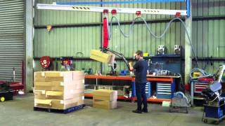 Vacuum lifting for stacking cartons [upl. by Enyad]