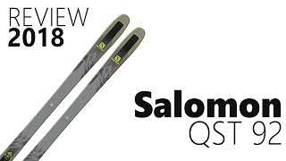 Salomon QST 92 2018 Ski Review  We Test We Know [upl. by Annnora]