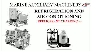 Marine auxiliary machinery Refrigeration and air conditioning Refrigerant charging 4 [upl. by Fujio239]