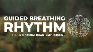 Breath Focus  Guided Groove plus Binaural Beats 8hz  1 Hour Downtempo in C at 75 bpm [upl. by Eahsal87]