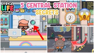 5 Secrets Of Central Station In Tocalifeworld 🤩  Toca Boca Central Station  Toca Boca Secrets [upl. by Past]