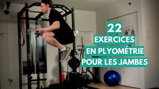 22 exercices en plyométrie pour les jambes à faire à la maison [upl. by Leigha]