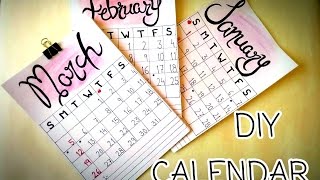 HOW TO MAKE A PERSONALIZED CALENDAR  DIY PROJECTS 2017  DIY CALENDAR  easy and cheap [upl. by Tol]