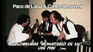 Paco de Lucía amp Carles Benavent Live 1981  Monasterio de Sal [upl. by Miahc]