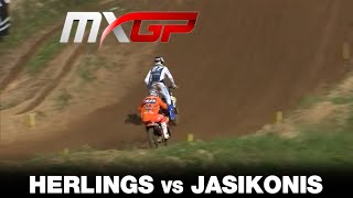 HERLINGS vs JASIKONIS  MXGP Race 2  MXGP of Latvia 2020 [upl. by Aurilia]