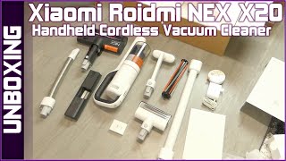 Xiaomi Roidmi NEX X20 Handheld Cordless Vacuum Cleaner  unboxing [upl. by Ased]