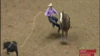 Tie Down Roping  2013 NFR Round 10 [upl. by Choo]