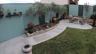 Landscaping With Patio Wall Extension and Potting Shed Stepaside Dublin [upl. by Nefets]