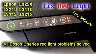 Epson L3210 L3215 L3115 L3250L3251 L3110 red light blink Solutions  Service Required Solutions [upl. by Tibold]